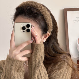Fashionable Plush Hairband Womens Outdoors Face Wash Accessory Stylish Headwear Autumn Winter Seasonal out New Model