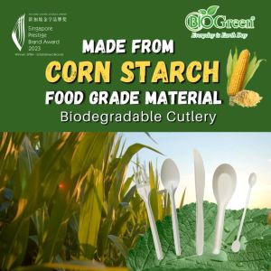 Biodegradable- disposable Cutlery- ForkKnifeChinese SpoonSpoon Stirrer (7 type)