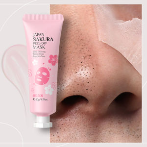 2pcs Sakura Peel-Off Mask 50g LAIKOU Remove Cosmetic Residues Deep Cleansing Pores Improve Skin Roughness Smooth Fine Lines Even Skin Tone Hydrate & Delicate