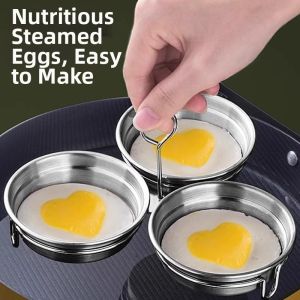 MUDIAN | Home Use 3-in-1 Stainless Steel Egg Cooker