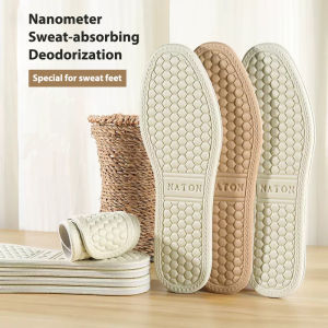 1Pair Deodorant Insoles Soft Shoes Pad Absorb-Sweat Breathable Comfortable Cushion Insole Sweat Absorption Deodorization Breathable Insole for Men and Women LovelylifeFu