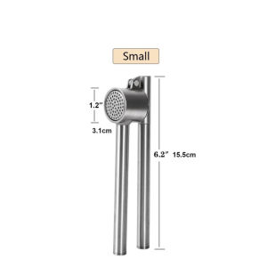 LMETJMA Garlic Press 304 Stainless Steel Garlic Press Mincer Rust Proof Garlic Mincer Heavy Duty Garlic Crusher JT275