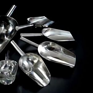 BOSSLU Centong Es Batu Stainless Sendok Sekop Es Batu Skop Serokan Beras Ice Scoop