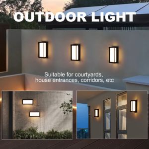 SEEDIQ Led Outdoor Wall Light IP65 Waterproof 24W Porch Garden Lamp Up and Down Lampu Dinding Luar AC90-260V