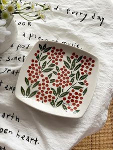 Cute and Heat-Resistant Ceramic Square Plate