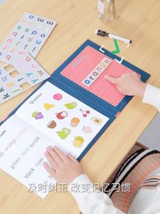 Spelling game book buku belajar menulis huruf dan angka mainan edukasi anak