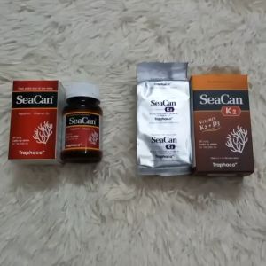 [Rẻ Nhất Lazada] SEACAN K2 PLUS Bổ sung Canxi từ tảo đỏ tự nhiên Seacan Bổ sung canxi hữu cơ từ tảo biển và Vitamin D3 K2 Magie của Traphaco giảm loãng xương tăng chiều cao lọ 60 viên