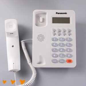 Panasonic โทรศัพท์บ้าน KX-TSC8206CIDTelephone โทรศัพท์ตั้งโต๊ะแบบมีสาย (สายเดี่ยว) โทรศัพท์บ้าน โทรศัพ(สีดำ/สีขาว)