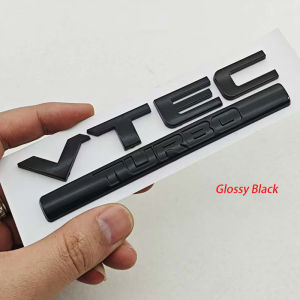 3D VTEC TURBO Emblem Badge Car Rear Trunk Decal Sticker For Honda Civic 10th 11th Accord CRV Fit City Auto Styling Accessories