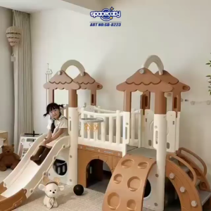 Spacebaby 8223 Perosotan Little Tree House Happy Slide Mainan Anak Playhouse Castle Menara Kastil