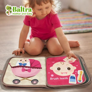 Baltra Montessori Busy Book for Toddlers Activity Books for Airplane Car Sensory Travel Toys Preschool Learning Toys For Boy & Girl