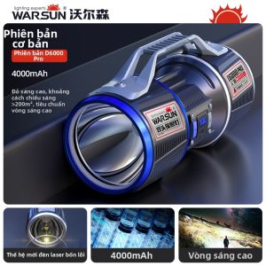 WARSUN | Đèn Pin Siêu Sáng Cầm Tay Công Suất Cao