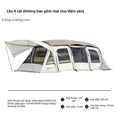 Mobi Garden | Lều 2 Phòng Dành Cho 3-4 Người Chống Nước Di Động