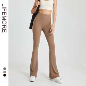 Supaitao Slightly Flared Yoga Pants High Waist Hip Lift Outwear Pilates Matte Fitness Pants Micro Pressure Sports Pants Female Autumn