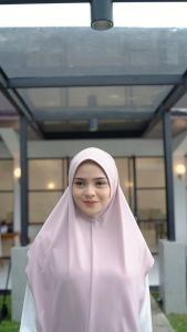 Irnanda Inara Hijab Bergo Khimar Instant Manutup Dagu Anti tembem Soft Pad Jersey Diamond Premium