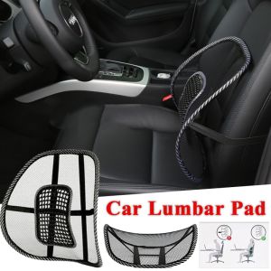 Car Lumbar Pad Car Massage Back Cushion Mesh Cushions Breathable Office Chair Massage Back Waist Interior Accessories for Car