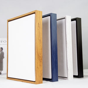 Unframed Oil Painting Canvas Frame L-Shaped Decorative Narrow Edge Linen Pure Cotton Painting Board Blue Frame Art Supplies