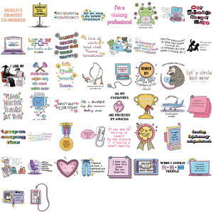 50/100PCS Cartoon Snarky Meme Graffiti Stickers Decorative Guitar Notebook Luggage DIY