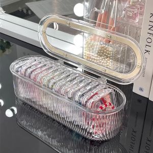 Transparent Crystal Beads Storage Box Anti-Oxidation Sealed Jewelry Box Magnetic Field Removal Bracelet Chain Accessory Organizer