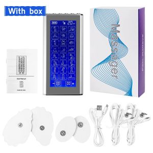 36 Mode EMS Muscle Stimulation Electric Body Massager Double Output TENS Electronic Pulse Massager For Neck Back Muscle Relax