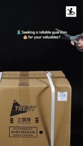 TRENY Modern Digital Safe Box Alarm Standard Electronic Locker Safebox 3 Steel Bar Bolt High Security Safe Anti-Theft Safety Box Peti Keselamatan