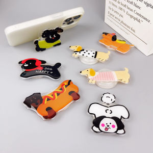 NUOPAISI นิ่มๆ น่ารักๆ สไตล์การ์ตูน กระดูกสัตว์เลี้ยง โทรศัพท์มือถือ เก้าอี้ลม ปรับได้ หน้าจอคอมพิวเตอร์ ปิดด้วยเทป พอดีตัว