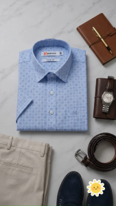 Áo sơ mi tay ngắn Khatoco (M-3XL)