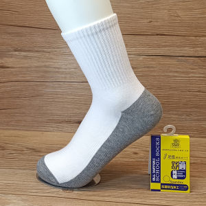 Spring and Summer White Student Pure Cotton Socks Ankle Socks Foreign Trade Solid Color Men Women Mesh Style for Sports Breathable Sweat Absorbing Children Short Socks