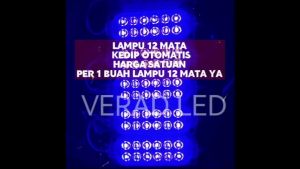 LED MODUL KOLONG 12 MATA ULTRASONIC 12VOLT & 24VOLT NYALA KEDIP OTOMATIS TANPA MODUL