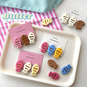 Candy-Colored Hair Clips for Students Cute Fish-Mouth Hairpin Sweet Girl Heart Design Versatile Hair Accessory