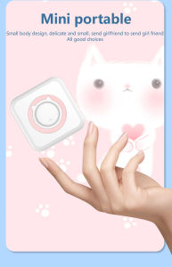 Metalica <COD>Mini Thermal Printer Bluetooth Photo Printer / Mini Portable Bluetooth Photo Printer Pocket Thermal Printing USB Connection / Printer Mini Bluetooth Portable Cartoon Thermal Camera Kertas Refill Struk Termal EDC Paper / Printer Bluetooth