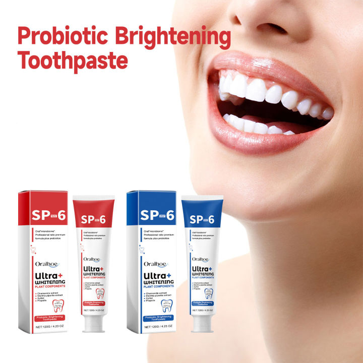 Sp6 Ultra Whitening Toothpaste, Probiotic Brightening Toothpaste,Deep