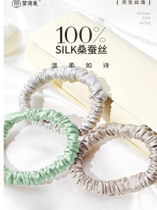 Dây Buộc Tóc Lụa Nhỏ Kiểu Hong Kong Dây Buộc Tóc Lụa Cổ Điển Pháp Đơn Giản INS Dây Buộc Tóc Cao Cấp Cho Phụ Nữ