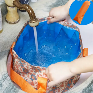 อ่างน้ำพกพา อ่างน้ำพับเก็บได้ อ่างอเนกประสงค์ ถังน้ำพกพา ถุงแช่เท้าพับได้ ถุงสปาเท้า สำหรับท่องเที่ยว