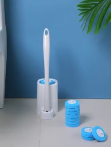 XTEN Disposable Toilet Brush with Holder Toilet Cleaning Brush With Long Handle With Cleaning Liquid Stain Remover
