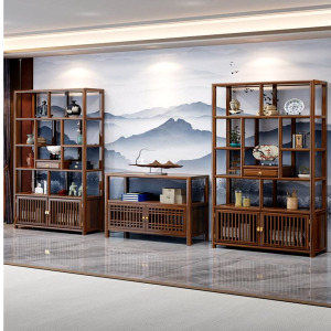 Solid Wood Chinese Style Cabinet Modern Luxury Design HDB Condo Landed Custom All Sizes Professional Delivery