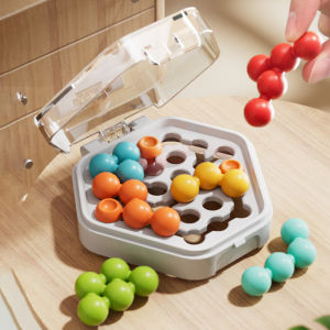 Smart 3D Magic Bead Puzzle Strategy Toys Kids Logice Thinking Challenge Brain Game Montessori Intellectual Clearance Travel Toys