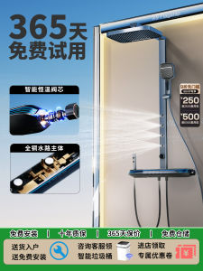 Original SAP Back Spray Shower Set Constant Temperature Bathroom Boosting Spray Shower Set Luxury Style Wall Mounted Copper