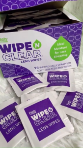 Giấy lau kính mắt Wipens Clear Mỹ lau sạch nhờn vân tay diệt khuẩn hộp 75 tờ - Hàng xách tay siêu thị Costco Mỹ