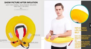 SKYGITZ MALAYSIA POUCH BELT INFLATABLE BAG LIFE JACKET W/GAS CYLINDER 24G READY TO USE