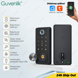 Tuya Smart Door Lock Fully Automatic Digital Lock Fingerprint Kunci Pintu Kamar without Handle Smart Home Password Electronic lock