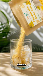 [Detox Daily] PINEAPPLE JUICE POWDER DRINK Pineapple Juice Smoothie Easy To Mix & Enjoy Daily