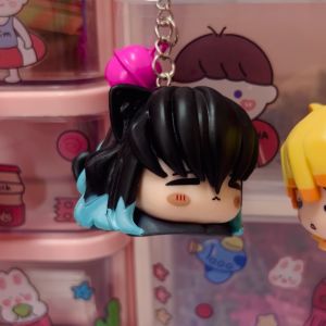 Móc khóa mô hình 6 nhân vật Kimetsu No Yaiba cosplay mèo Thanh Gươm Diệt Quỷ Demon Slayer Zenitsu Muichiro Mitsuri