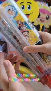 Combo 5 Cây Thước kẻ nhựa cứng trò chơi viên bi mê cung giải trí cho bé