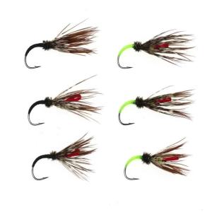 ICERIO # Bộ Mồi Câu Ruồi Tenkara 12 Con Kebari Wet Fly Đa Dạng Dành Cho Cá Hồi Cá Vược Cá Lòng Tong Câu Cá Bằng Ruồi Ở Suối Núi Sông Hồ.