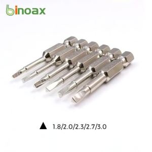 5PCS S2 Steel Magnetic Triangle Head Screwdriver Bits 50mm Hex Shank Pneumatic Electric Screwdriver Bits Set for Home Repair