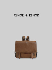 Vintage Minimalist Leather Backpack Large Capacity