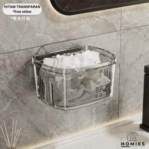 KERANJANG GANTUNG RAK GANTUNG / KOTAK PENYIMPANAN AKRILIK / TEMPAT PENYIMPANAN GANTUNG TRANSPARAN SERBAGUNA