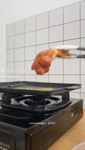 ROYALTA panggangan set barbeque grill pan bulat anti lengket / bulgogi segi yakiniku bakaran