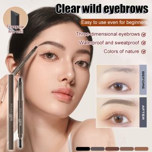 JoyceLab Ultra Fine Double-Ended Eyebrow Pencil Waterproof Sweat-Proof Long Lasting Professional Eye Cosmetics Makeup
